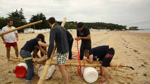 Challenge radeau teambuilding Noirmoutier